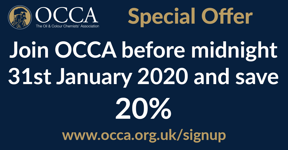Join OCCA Today - OCCA - Oil & Colour Chemists' Association